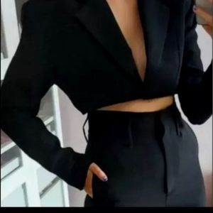 Zara cut out blazer romper